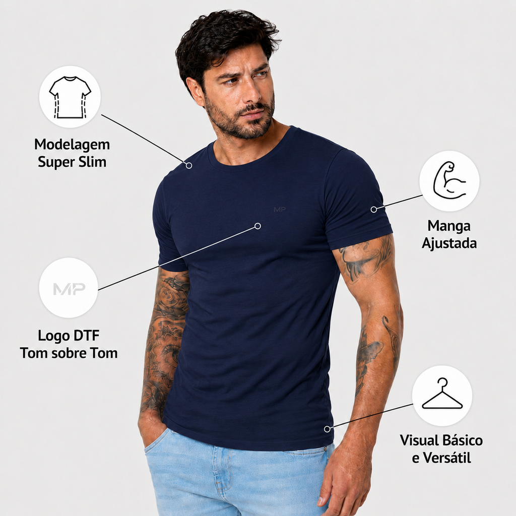 Camiseta Slim Masculina