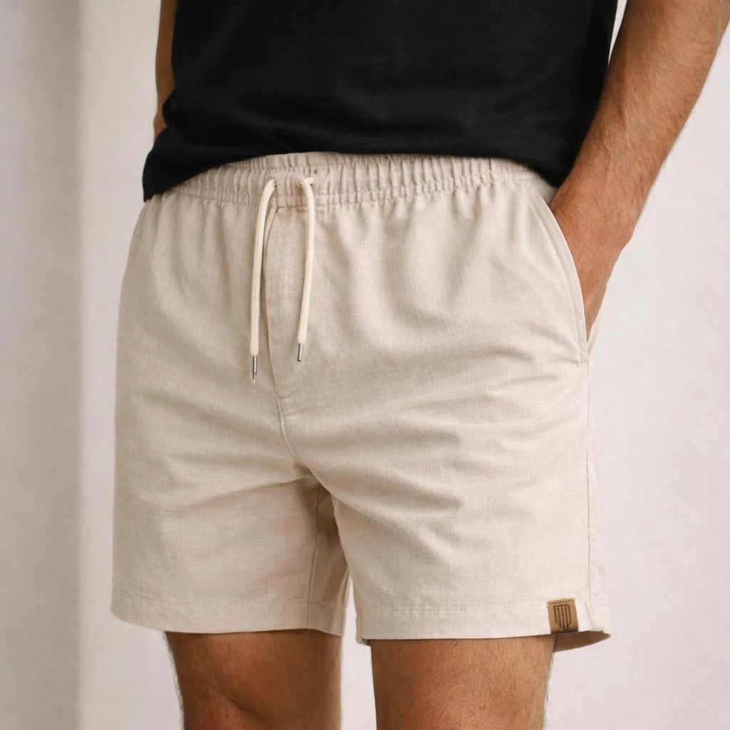 Kit 4 Short de Linho Masculino