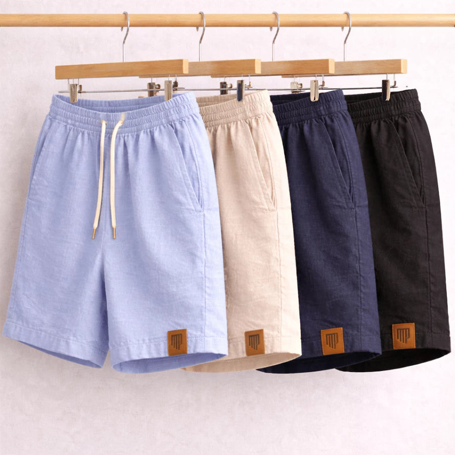 Kit 4 Short de Linho Masculino