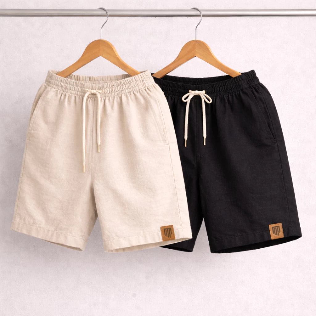 Kit 2 Short de Linho Masculino